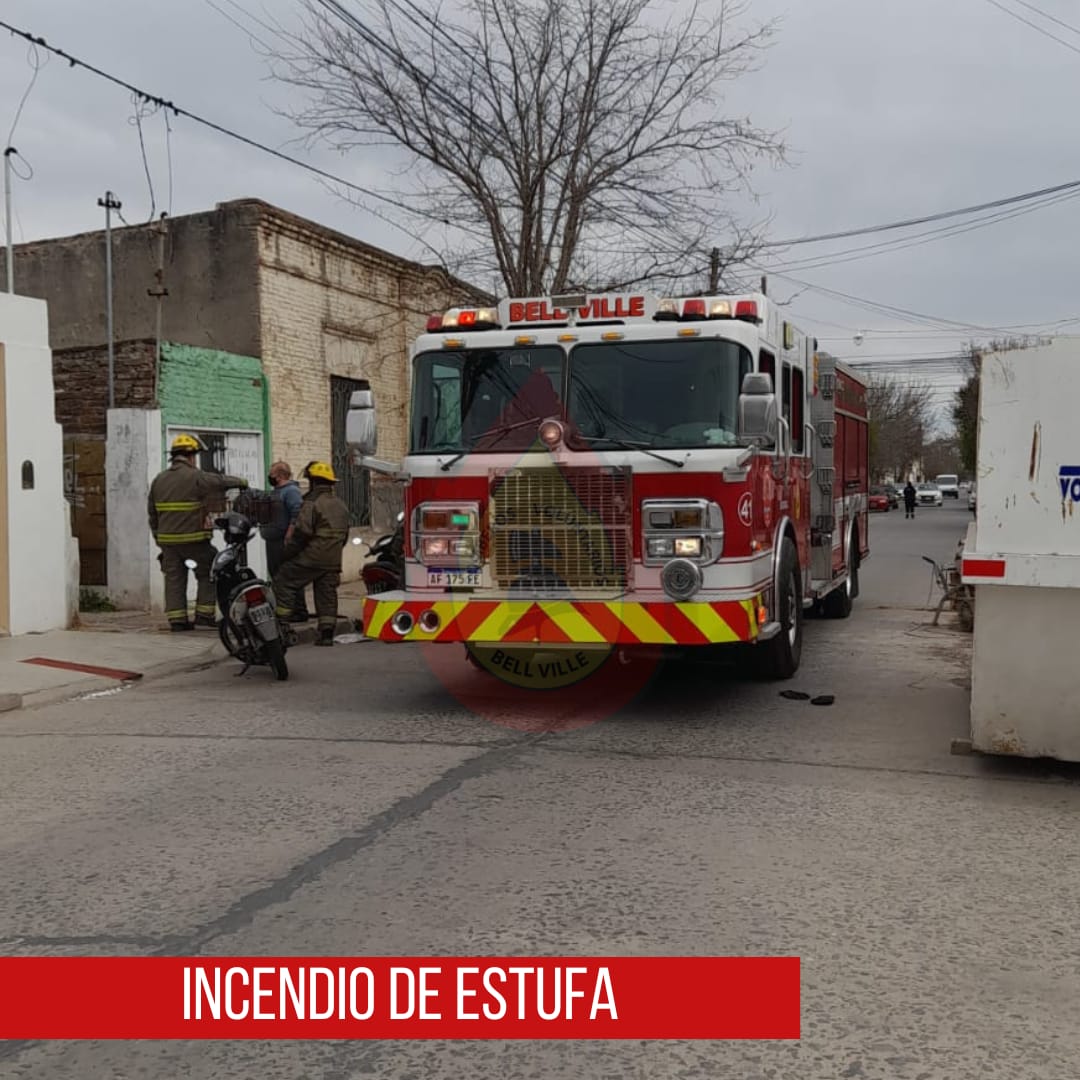 Bell Ville: incendio de una estufa.
