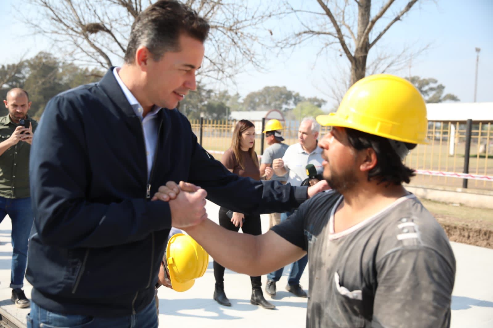 Manuel Calvo recorrió obra vial que beneficiará a la industria y al polo educativo de Bell Ville.