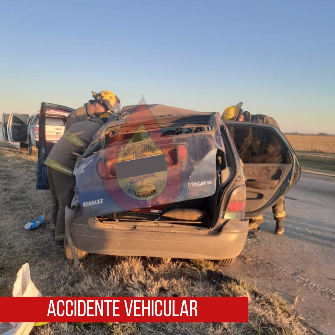 Accidente sobre autopista km 490