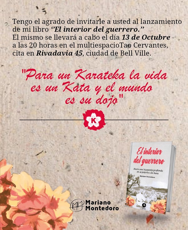 Bell Ville: Mariano Montedoro presenta su libro “El interior del Guerrero”.