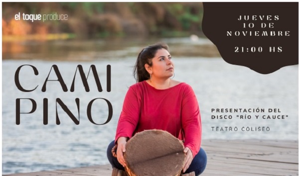 Bell Ville: Cami Pino presenta su primer material discográfico“RÍO Y CAUCE”