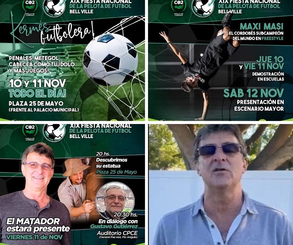 Bell Ville de Fiesta: XIX Fiesta Nacional de laPelota de Fútbol, actividades del viernes.