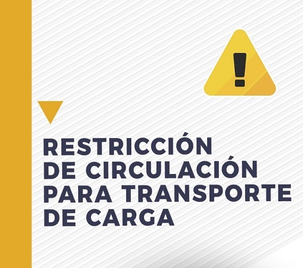 Restricción en la circulación de vehículos de transporte de cargas
