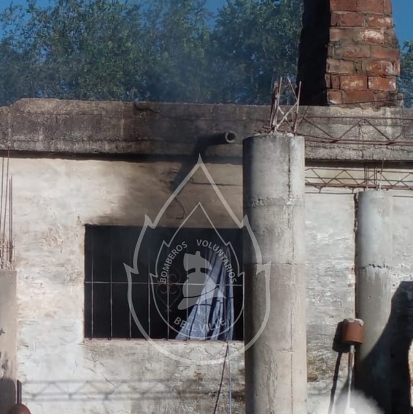 Bell Ville:  incendio en un domicilio.