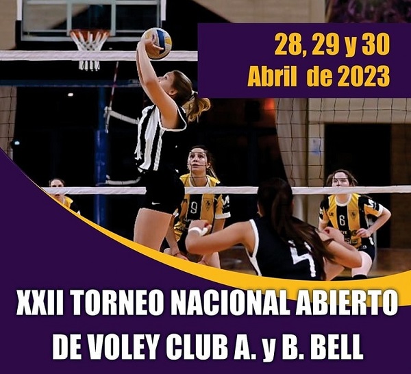 Bell Ville: desde hoy se desarrolla el XXII Torneo Abiero Nacional de Voley en club Bell.