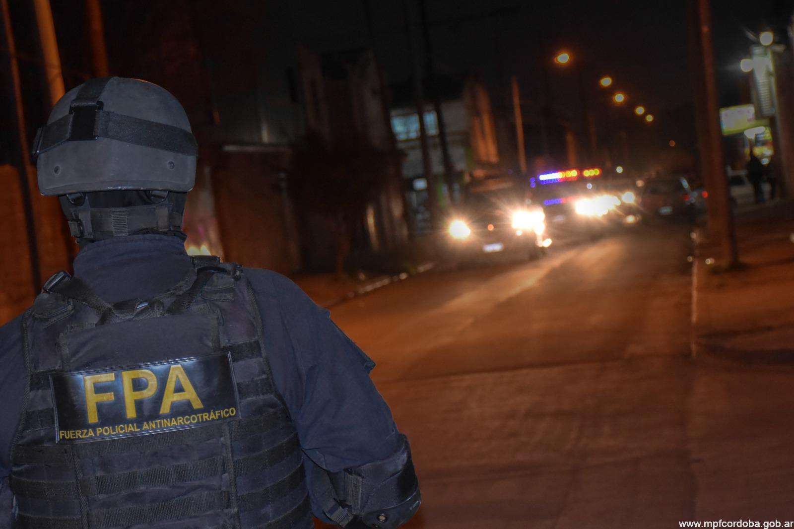 La F.P.A. desarticuló un punto de venta en Bell Ville. Un detenido.