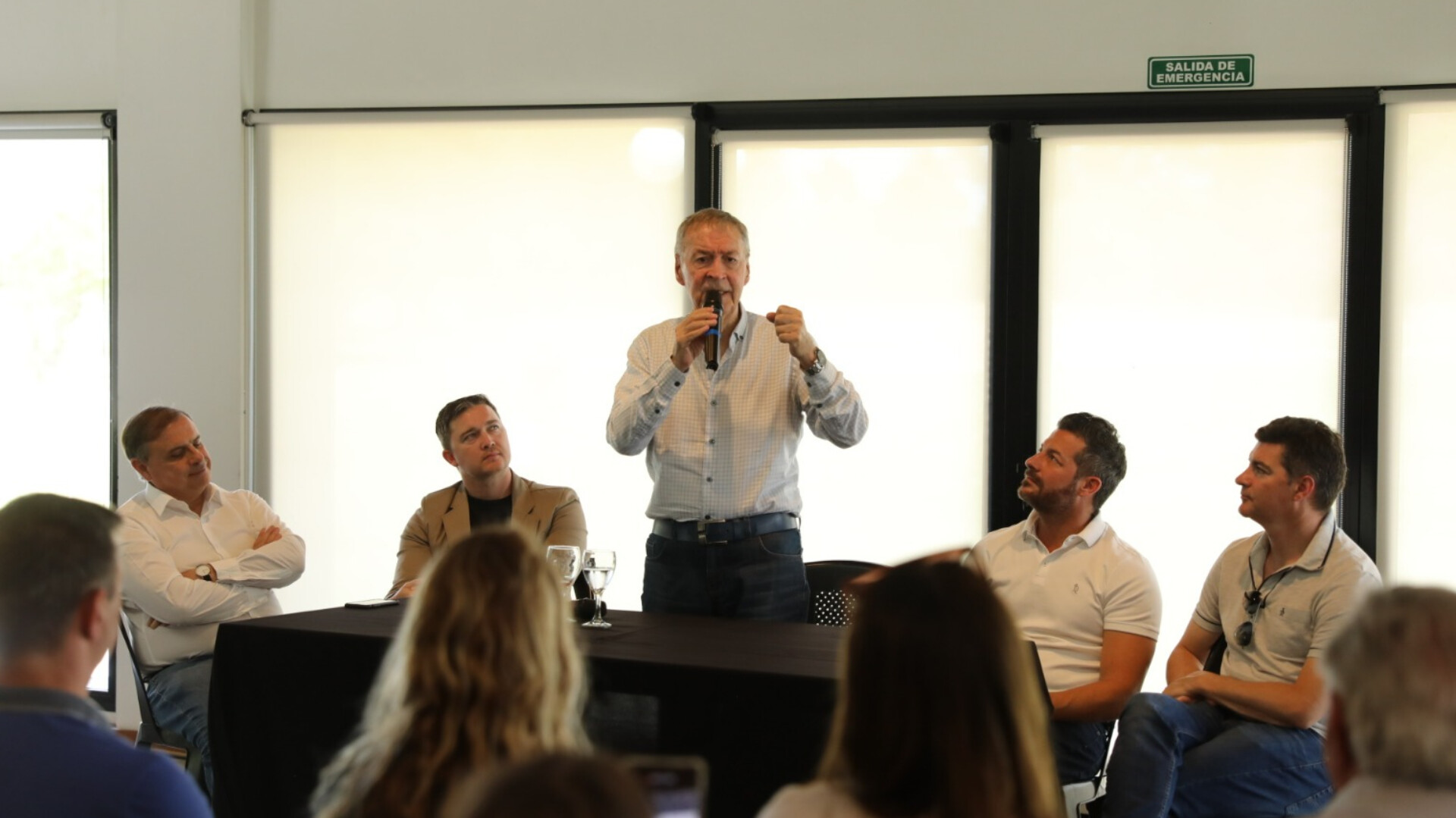 El candidato a presidente de Hacemos por Nuestro País, Juan Schiaretti, visitó el pasado lunes la ciudad de Bell Ville.