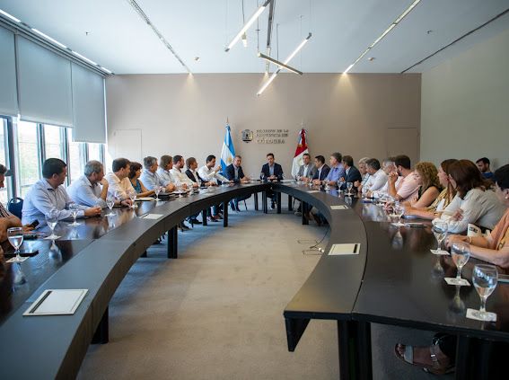 Intendentes de Unión y Marcos Juárez se reunieron con Manuel Calvo.