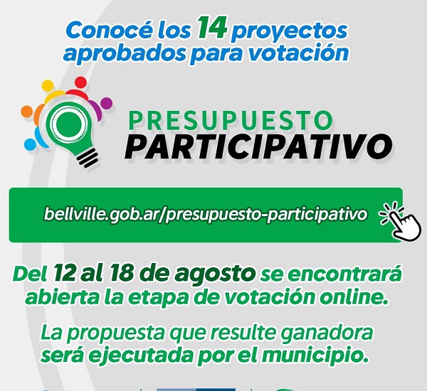 Conocé los 14 proyectos de los vecinos y votá por tu favorito.
