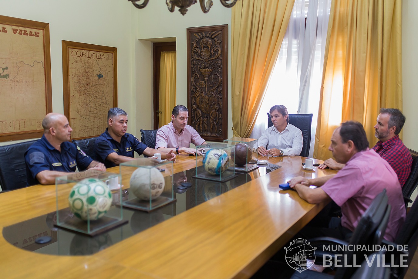 Convenios con el Ministerio de Seguridad y reunión con jefes policiales.
