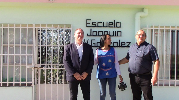 El ministro de Educación Horacio Ferreyra visitó Monte Leña.