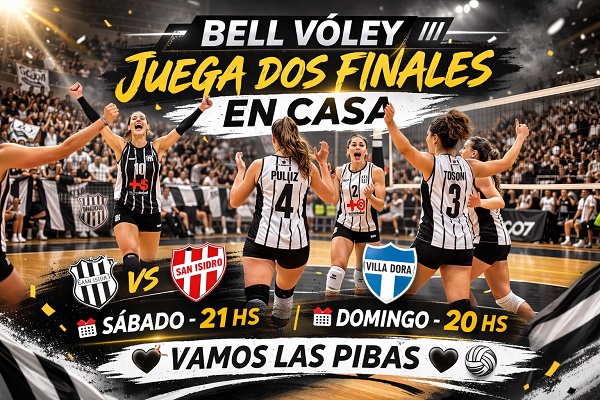 Bell Vóley juega dos finales en el Tito Proietti.