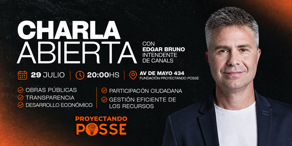 ¿Qué hace que una localidad avance? Edgar Bruno dará una charla abierta en Justiniano Posse
